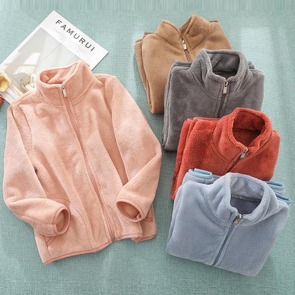 jackets kids clothes warm outerwear winter coat for girls coral fleece zippers pocket plus velvet thick cute cardigan jacket, Blue;gray
jackets kids clothes warm outerwear winter coat for girls coral fleece zippers pocket plus velvet thick cute cardigan jacket, Blue;gray