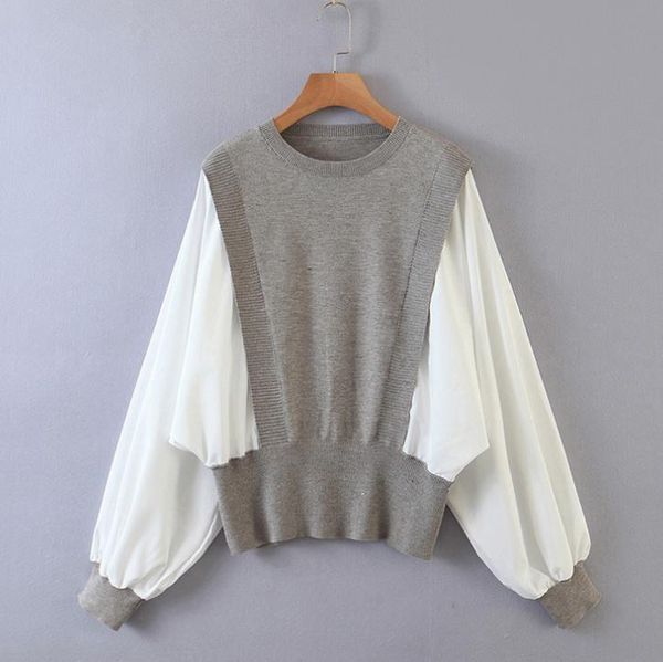fake two pieces women sweaters fashion autumn knitted pullovers full sleeve clothing women's, White;black
fake two pieces women sweaters fashion autumn knitted pullovers full sleeve clothing women's, White;black