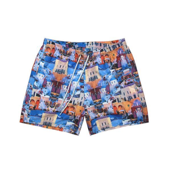 men's shorts beach pants qui dry loose quarter house printed mesh lining, White;black
men's shorts beach pants qui dry loose quarter house printed mesh lining, White;black