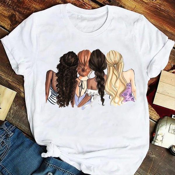 fashion cute sister friends women t shirts 90s sweet summer tshirts clothes graphic lady print female tee shirt, White
fashion cute sister friends women t shirts 90s sweet summer tshirts clothes graphic lady print female tee shirt, White