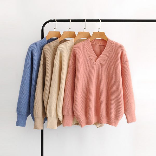 women's sweaters women sweater autumn winter fashion full sleeve candy colors modern lady pullovers o14q, White;black
women's sweaters women sweater autumn winter fashion full sleeve candy colors modern lady pullovers o14q, White;black