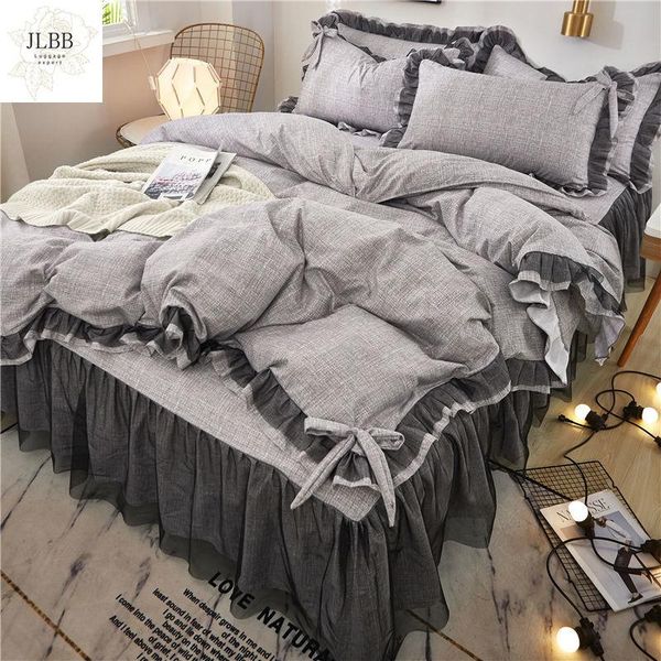 bedding sets gray lace set twin full king bedspread princess duvet cover pillowcase girls bed skirt solid bedclothes
bedding sets gray lace set twin full king bedspread princess duvet cover pillowcase girls bed skirt solid bedclothes