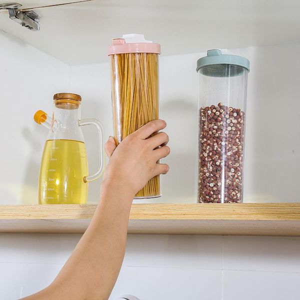 storage bottles & jars household transparent sealed round noodle tank moisture-proof whole grains
storage bottles & jars household transparent sealed round noodle tank moisture-proof whole grains