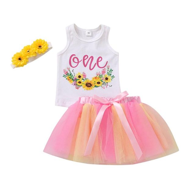 clothing sets summer set baby girl infant born one sunflowers girls tulle skirt princess outfits toddler winter clothes, White
clothing sets summer set baby girl infant born one sunflowers girls tulle skirt princess outfits toddler winter clothes, White