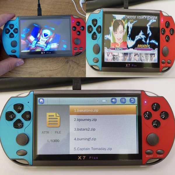 32/64/128 bit 5" 7" lcd x9 plus double rocker 16g handheld retro game player console video mp5 tf card for gba/nes 10000 games por
32/64/128 bit 5" 7" lcd x9 plus double rocker 16g handheld retro game player console video mp5 tf card for gba/nes 10000 games por