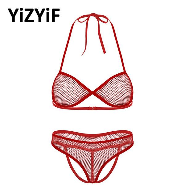 bikinis women swimwear see through fishnet lingerie set bikini bra with high waist crotchless open bug-string thongs women's, White;black
bikinis women swimwear see through fishnet lingerie set bikini bra with high waist crotchless open bug-string thongs women's, White;black