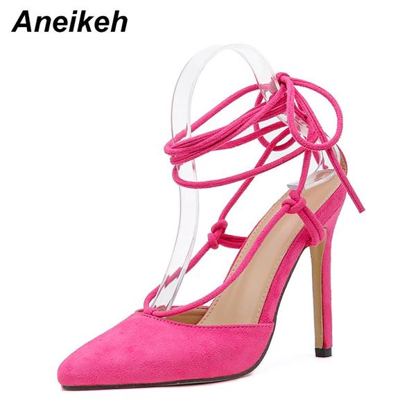 aneikeh summer fashion flock cross-tied gladiator sandals women shoes elegant pointed end thin high heels red wedding size 35-42, Black
aneikeh summer fashion flock cross-tied gladiator sandals women shoes elegant pointed end thin high heels red wedding size 35-42, Black