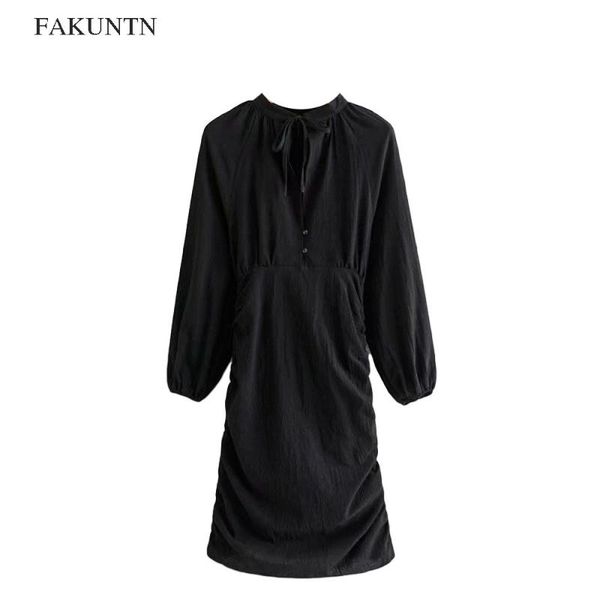 women clothes black temperament dress 2021 autumn v-neck long sleeve slim vintage dresses fashion all-match casual, Black;gray
women clothes black temperament dress 2021 autumn v-neck long sleeve slim vintage dresses fashion all-match casual, Black;gray