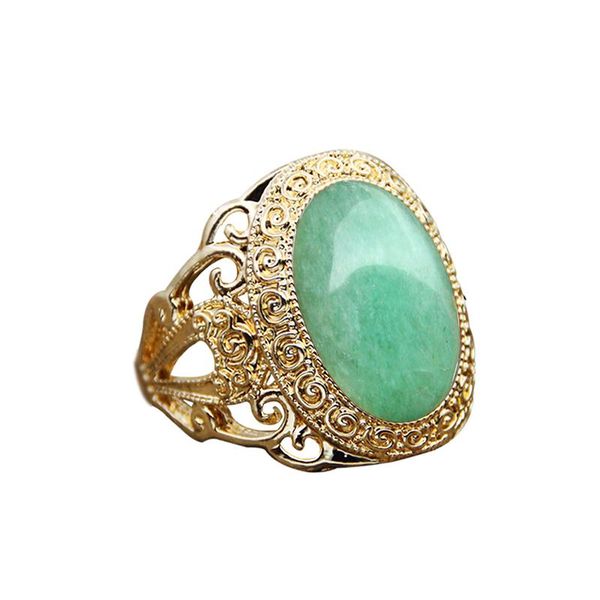 cluster rings oval natural jades for women gold color stone fasion flower ring, Golden;silver
cluster rings oval natural jades for women gold color stone fasion flower ring, Golden;silver