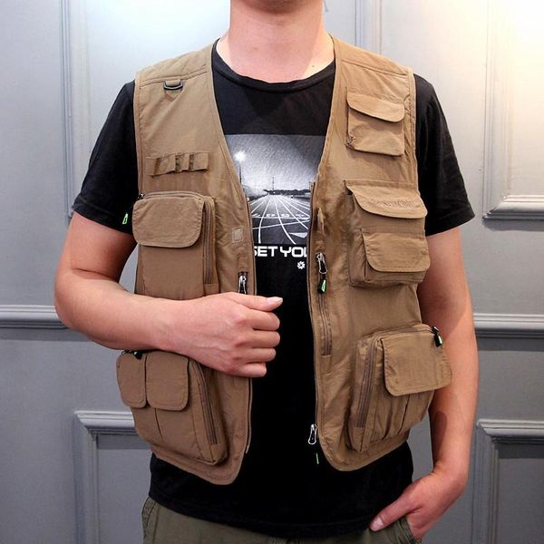 men's vests pography vest male summer thin outdoor men fishing waistcoat multi-pocket mesh sleeveless jacket loose coats wholesale, Black;white
men's vests pography vest male summer thin outdoor men fishing waistcoat multi-pocket mesh sleeveless jacket loose coats wholesale, Black;white