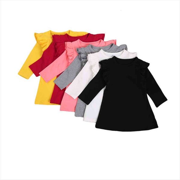 focusnorm 6 colors toddler baby girl dress girls solid ruffles long sleeve knee length a line autumn 1 7y, Red;yellow
focusnorm 6 colors toddler baby girl dress girls solid ruffles long sleeve knee length a line autumn 1 7y, Red;yellow