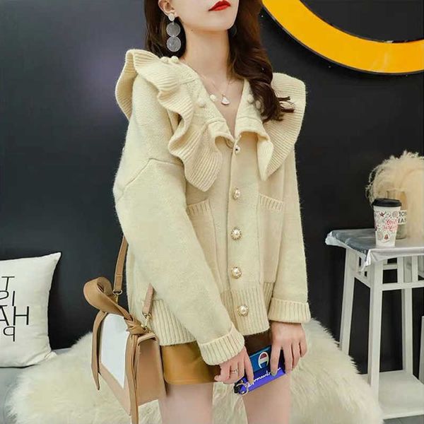 women's sweaters women sweet ruffle collar breasted button knitted cardigan candy color female cardigans sweater jacket knitwear rpkp, White;black
women's sweaters women sweet ruffle collar breasted button knitted cardigan candy color female cardigans sweater jacket knitwear rpkp, White;black