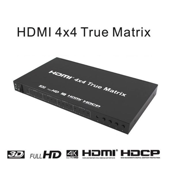 audio cables & connectors matrix switcher 4x4 4 in high definition 1.4 support 4k 2k 3d tv splitter remote control 1080p
audio cables & connectors matrix switcher 4x4 4 in high definition 1.4 support 4k 2k 3d tv splitter remote control 1080p