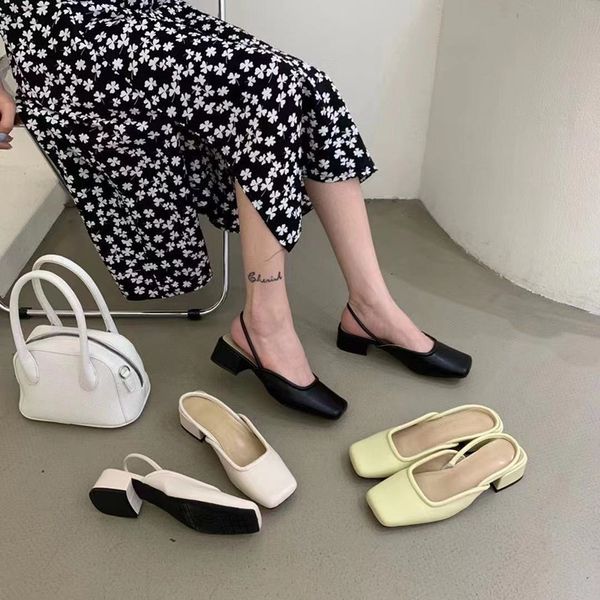 sandals thick heel sandals female summer middle korean square head gentle fairy temperament baotou roman shoes fiu8, Black
sandals thick heel sandals female summer middle korean square head gentle fairy temperament baotou roman shoes fiu8, Black