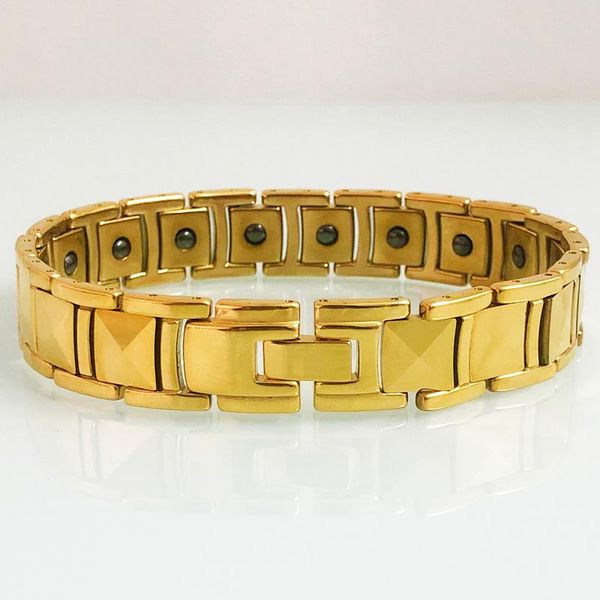 mens stainless steel with healthy ceramic man bracelet therapeutic magnetic gold plated armband for male charm hand chain link link,, Black
mens stainless steel with healthy ceramic man bracelet therapeutic magnetic gold plated armband for male charm hand chain link link,, Black