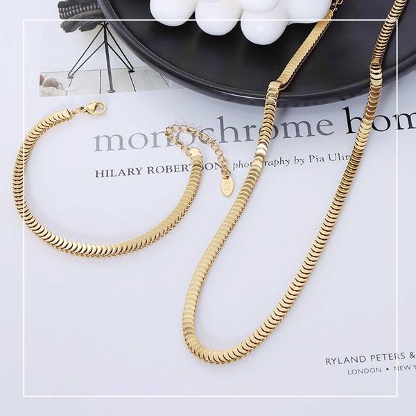 chains amaiyllis 18k gold simple stacking chain necklace fashion exaggerated bracelet set jewelry accessories, Silver
chains amaiyllis 18k gold simple stacking chain necklace fashion exaggerated bracelet set jewelry accessories, Silver