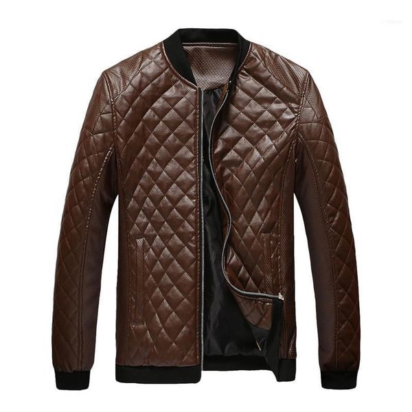men's autumn winter jacket geometric print faux leather men coat casual zipper long sleeve warm jaycosin1, Black;brown
men's autumn winter jacket geometric print faux leather men coat casual zipper long sleeve warm jaycosin1, Black;brown