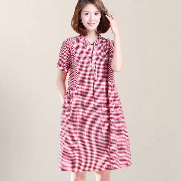 casual dresses -3xl plaid women summer fashion small v-neck short sleeve loose waist shirt knee-length 4tnh, Black;gray
casual dresses -3xl plaid women summer fashion small v-neck short sleeve loose waist shirt knee-length 4tnh, Black;gray