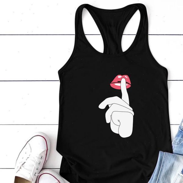 gesture women cami dont speak printed tank sleeveless graphic cotton vest femme loose camiseta tirantes mujer, White
gesture women cami dont speak printed tank sleeveless graphic cotton vest femme loose camiseta tirantes mujer, White