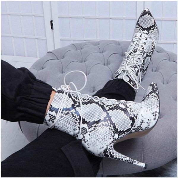 boots high heels women ankle lace up serpentine ladies shoes autumn winter pointed toe punk big size, Black
boots high heels women ankle lace up serpentine ladies shoes autumn winter pointed toe punk big size, Black