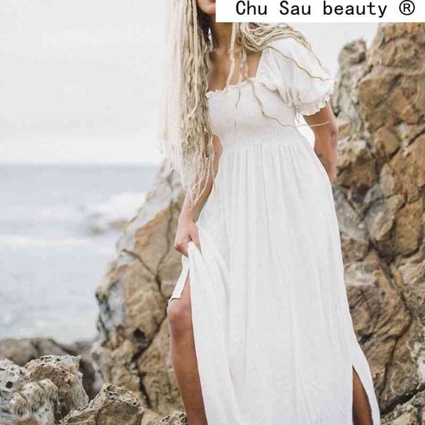 fashion french style cotton long dress women summer sweet chic elastic bust short sleeve dresses female vestido de moda 210508, Black;gray
fashion french style cotton long dress women summer sweet chic elastic bust short sleeve dresses female vestido de moda 210508, Black;gray