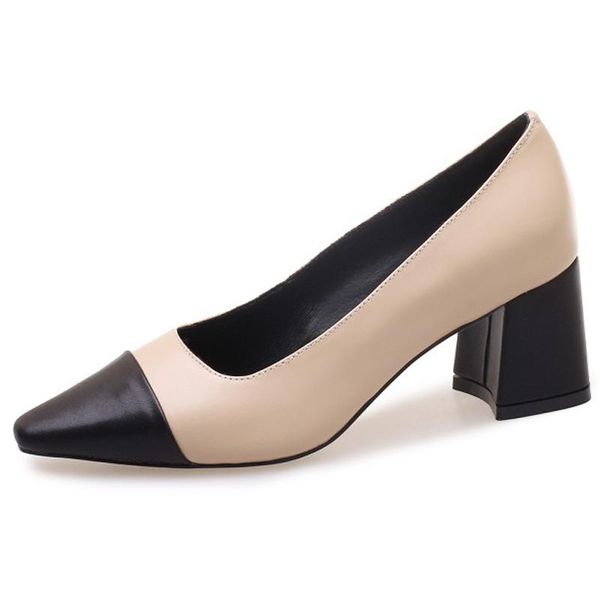 dress shoes 6cm height high heels cow leather women spring autumn f013 elegant fashion ladies mixed colors pumps square toe thick heel, Black
dress shoes 6cm height high heels cow leather women spring autumn f013 elegant fashion ladies mixed colors pumps square toe thick heel, Black