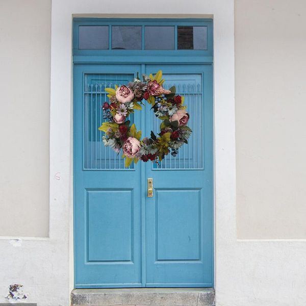 decorative flowers & wreaths peony wreath artificial flower door peonies with green leaves spring for halloween christmas wedding
decorative flowers & wreaths peony wreath artificial flower door peonies with green leaves spring for halloween christmas wedding