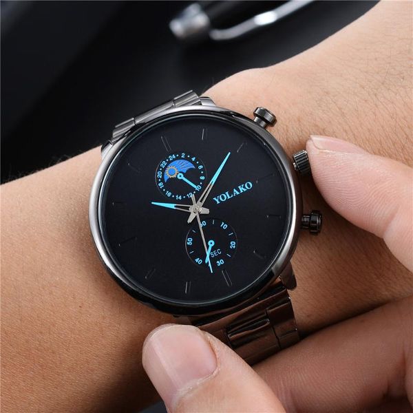 wristwatches watches men business date cusual 2021 sport men's fashion clock male ultra thin stainless steel mesh belt quartz watch, Slivery;brown
wristwatches watches men business date cusual 2021 sport men's fashion clock male ultra thin stainless steel mesh belt quartz watch, Slivery;brown