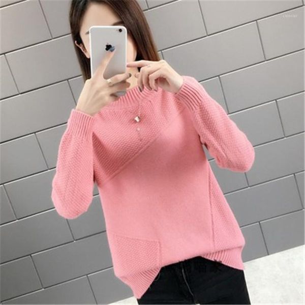women's sweaters 2021 autumn winter women pullovers sweater knitted elasticity casual jumper fashion loose o-collar warm female long, White;black
women's sweaters 2021 autumn winter women pullovers sweater knitted elasticity casual jumper fashion loose o-collar warm female long, White;black