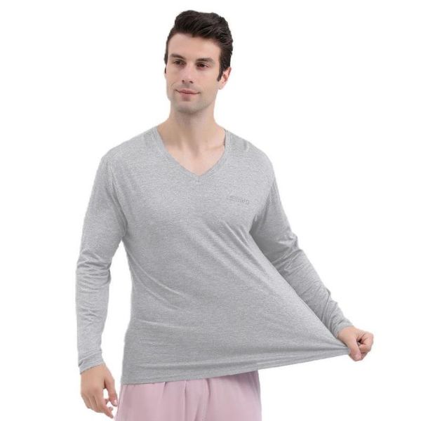 men's t-shirts 2021 spring and autumn v-neck thin modal cotton loose plus size 6xl tees soft home long sleeve t-shirt, White;black
men's t-shirts 2021 spring and autumn v-neck thin modal cotton loose plus size 6xl tees soft home long sleeve t-shirt, White;black