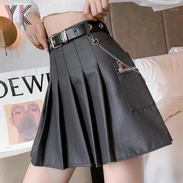 skirts summer woman mini harajuku korean style gothic chains sashes for girls high waist pleated skirt women clothes 2021, Black
skirts summer woman mini harajuku korean style gothic chains sashes for girls high waist pleated skirt women clothes 2021, Black