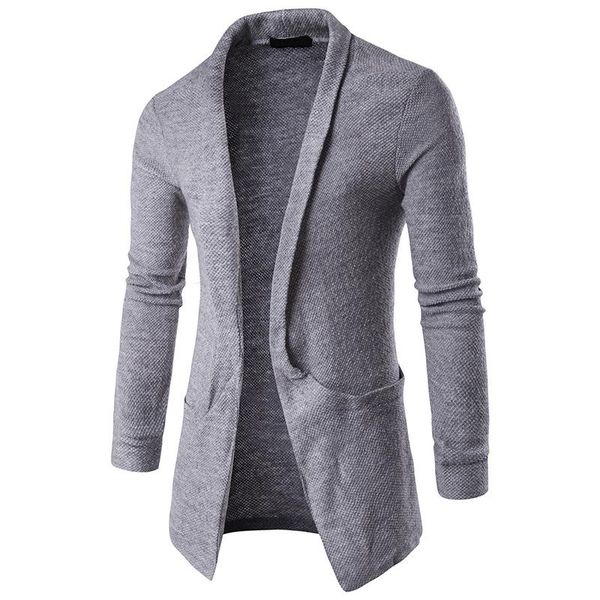 men's casual shirts leisure pure color lapel big bag long sweater knitting cardigan smock, White;black
men's casual shirts leisure pure color lapel big bag long sweater knitting cardigan smock, White;black
