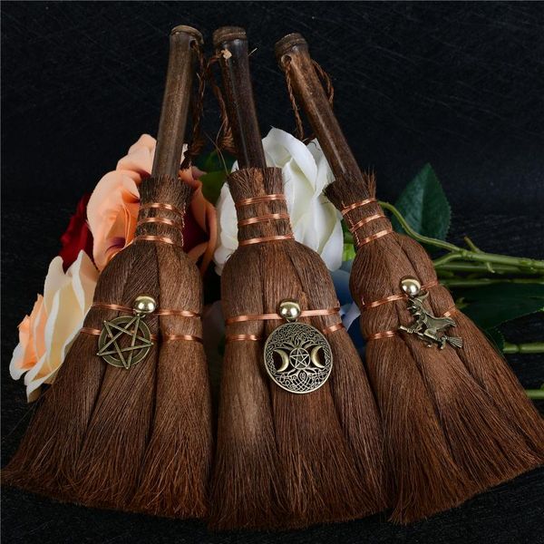 charms 9.4" witch altar broom with pentagram pendant handmade mane broomstick for majic ceremonial, wall decor, wiccan ritual, Bronze;silver
charms 9.4" witch altar broom with pentagram pendant handmade mane broomstick for majic ceremonial, wall decor, wiccan ritual, Bronze;silver