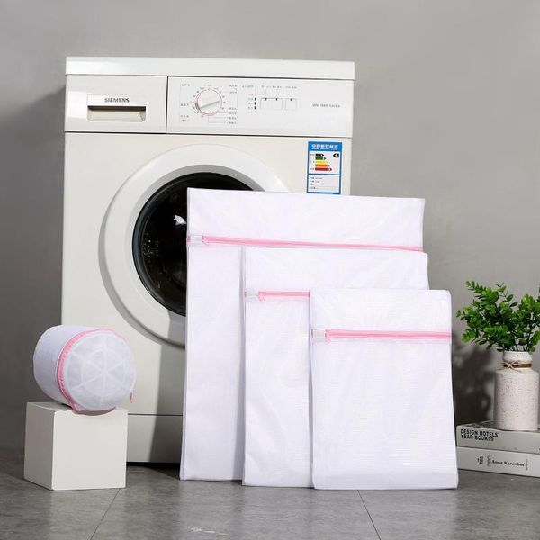 sizes mesh laundry wash bags with zip clothes organizer for household washing machines polyester basket container net
sizes mesh laundry wash bags with zip clothes organizer for household washing machines polyester basket container net