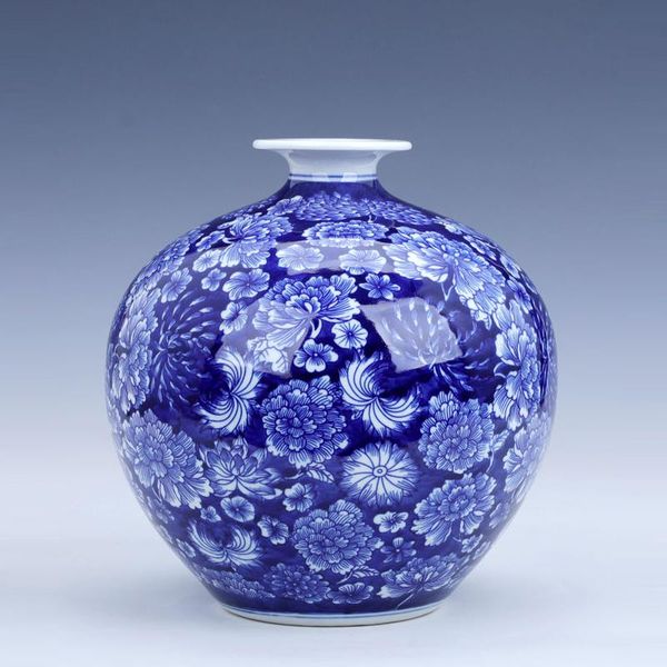jingdezhen ceramic big vase hand-painted antique blue and white porcelain decoration living room vases
jingdezhen ceramic big vase hand-painted antique blue and white porcelain decoration living room vases