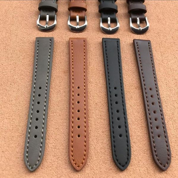 watch bands genuine leather selling quality 14mm16mm black brown strap silver buckle watchband accessories for women or men
watch bands genuine leather selling quality 14mm16mm black brown strap silver buckle watchband accessories for women or men