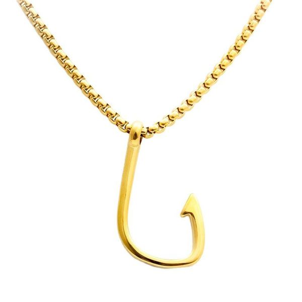 pendant necklaces wholesale 316l stainless steel for men and women necklace fashion fish hook ocean punk, Silver
pendant necklaces wholesale 316l stainless steel for men and women necklace fashion fish hook ocean punk, Silver