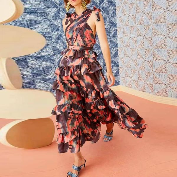 casual dresses women runway fashion summer arrival green yellow v-neck bow flower print cascading ruffles long dress, Black;gray
casual dresses women runway fashion summer arrival green yellow v-neck bow flower print cascading ruffles long dress, Black;gray