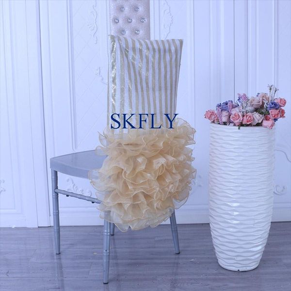 chair covers ch078e unique gorgeous wedding cocktail party ruffled gold organza and white stripe sequin cover
chair covers ch078e unique gorgeous wedding cocktail party ruffled gold organza and white stripe sequin cover