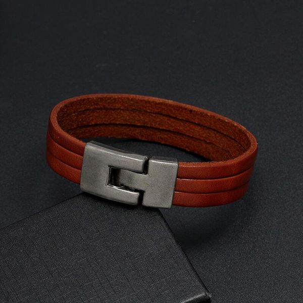 charm bracelets noter 2021 vintage men leather brown black red braclet cool biker wrap brazalete for hombre gift husband pulseras, Golden;silver
charm bracelets noter 2021 vintage men leather brown black red braclet cool biker wrap brazalete for hombre gift husband pulseras, Golden;silver