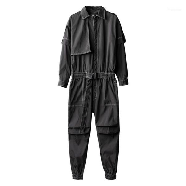 men's long sleeve joggers jumpsuits turn down collar trench overalls working clothing green black1, Blue
men's long sleeve joggers jumpsuits turn down collar trench overalls working clothing green black1, Blue