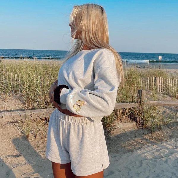 women's tracksuits autumn wear clothing suits women grey butterfly printed pattern pullover and shorts with pockets, s/ / l two-piece, Gray
women's tracksuits autumn wear clothing suits women grey butterfly printed pattern pullover and shorts with pockets, s/ / l two-piece, Gray
