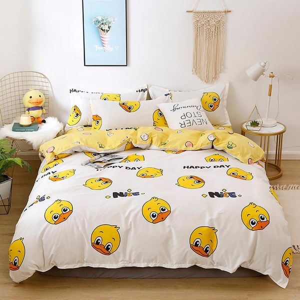 bedding sets simple cartoon little yellow duck set bed linings sheet pillowcases cover 4pcs/set cute duvet
bedding sets simple cartoon little yellow duck set bed linings sheet pillowcases cover 4pcs/set cute duvet