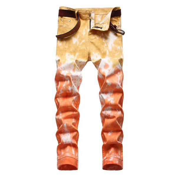 men's jeans hip hop colorful skinny men fashion casual cotton denim trousers spring autumn tie dye pants for male, Blue
men's jeans hip hop colorful skinny men fashion casual cotton denim trousers spring autumn tie dye pants for male, Blue