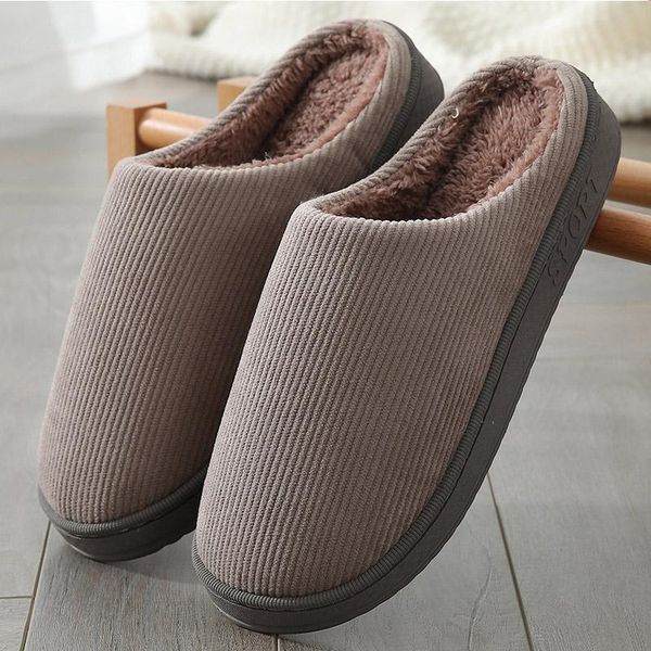 women's slippers velvet stripe plush suede comfy womens indoor big size house couple female shoes, Black
women's slippers velvet stripe plush suede comfy womens indoor big size house couple female shoes, Black