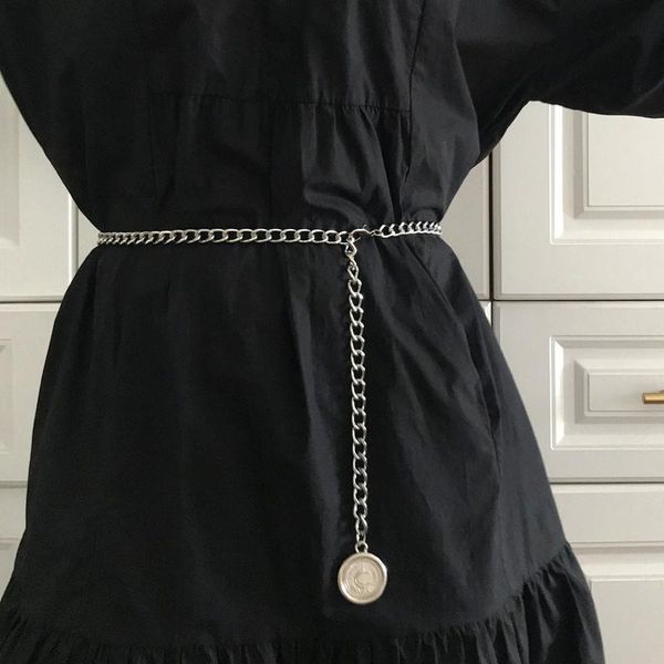 belts fashion koren style waist cummerbund strap gold chain for women dress simple circular pendant female, Black;brown
belts fashion koren style waist cummerbund strap gold chain for women dress simple circular pendant female, Black;brown
