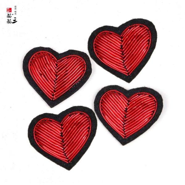 french design handmade indian silk love embroidery cloth with red heart peach cartoon brooch, Gray
french design handmade indian silk love embroidery cloth with red heart peach cartoon brooch, Gray