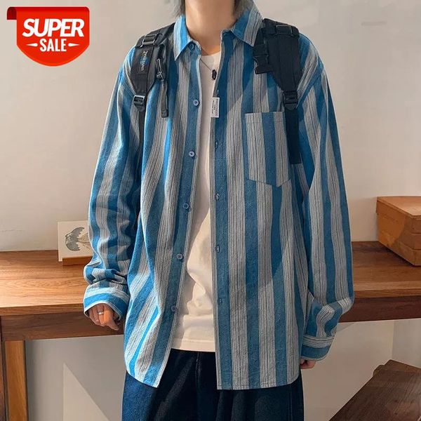 2020 men's trendy stripe printing denim long-sleeved shirt casual coats camisa masculina streetwear high-quality shirts -2xl #fa4n, White;black
2020 men's trendy stripe printing denim long-sleeved shirt casual coats camisa masculina streetwear high-quality shirts -2xl #fa4n, White;black