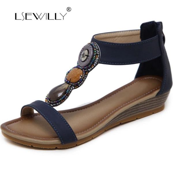 lsewilly women sandals 2021 bohemia female summer wedge heel comfortable flip flops shoes s033, Black
lsewilly women sandals 2021 bohemia female summer wedge heel comfortable flip flops shoes s033, Black