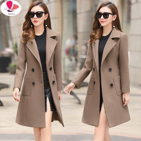 women's wool & blends women elegant notched collar double breasted blend over coat, Black
women's wool & blends women elegant notched collar double breasted blend over coat, Black